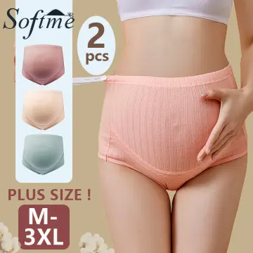 Adjustable Cotton Maternity Panties Seamless High Waist Underwear Brief for  Pregnant Women Plus Size from L to 3XL
