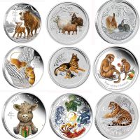 【CW】 Very Colorful Coins Year Of Ox Dog Tiger Elizabeth II Commemorative Gifts