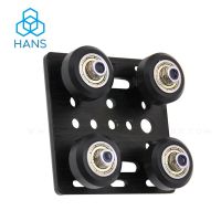 3D Printer Part V-Slot Y-axis Slider Aluminum Plate with Timing Belt Buckle 2020 Profile Board for Tronxy X3 Tevo Tarantula PRO Hand Tool Parts Access