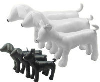 DML-001AB Leather Dog Mannequins Leather Mannequin BlackWhite 1pc Standing Position Models dogs Pet toy