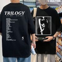 The Weeknd Trilogy Music Album Vintage Loose T Shirts Men Casual Oversized Tees Streetwear Male Tshirt Short Sleeve Tops