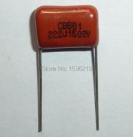 100pcs CBB capacitor 222 1600V 222J 1.6KV 2200pF 2.2nF P15 CBB81 Metallized Polypropylene Film Capacitor