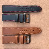 【CC】✟♕  16mm 18mm 20mm 22mm Men Watchband Leather Bands Straps Watches Accessories Replacem