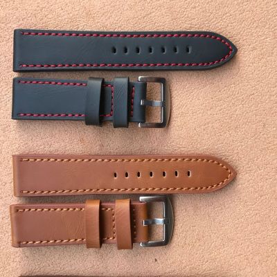 16mm 18mm 20mm 22mm Men Watchband Leather Bands Straps Watches Accessories Replacem