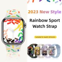 Silicone Strap For Apple Watch Band 49mm 42mm 45mm 38mm 44mm 40mm Smartwatch Rubber Sports Bracelet iWatch Series 7 se 3 4 5 6 8