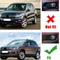 Front Bumper Fog Lamp Grille Fog Light Cover for -VW Tiguan 2012-2018 5N0853666 5N0853665