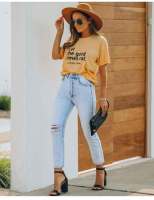 2022 New Women Mid Waist Ripped Jeans Fashion High Stretch Slim Denim Pencil Pants Street Casual Clothing S-2XL Drop Shipping