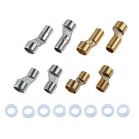 2Pcs Adjustable Kitchen Bathroom Shower Faucet Adapter Brass Stainless Steel Wall Mounted Replacement Angle Valve S-unions Parts