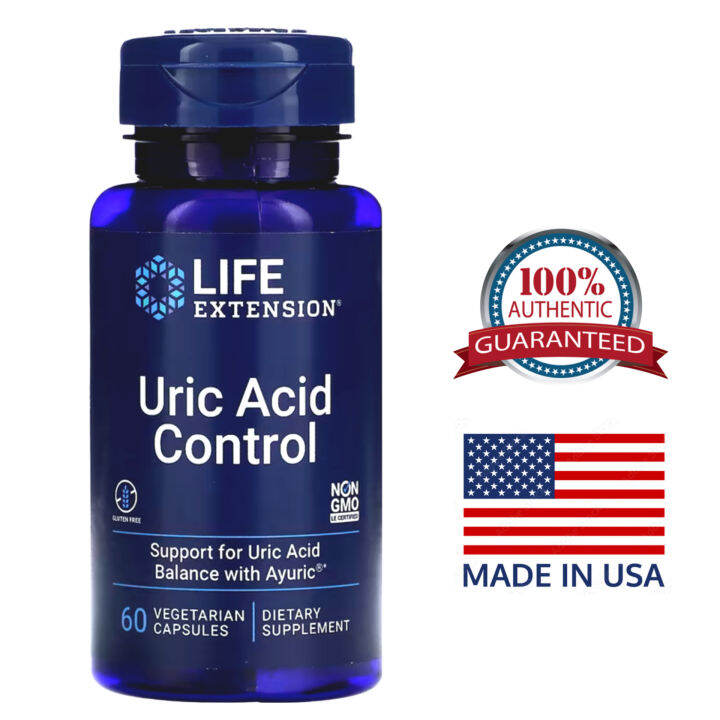 Life Extension Uric Acid Control Ayuric Terminalia Bellerica Fruit