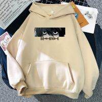 Hoodie สำหรับผู้ชายอะนิเมะญี่ปุ่นอะนิเมะเสื้อหนาวผู้ชายแบบมีฮู้ดมีฮู้ด Sudadera Misa Ryuk Shinigami Hoodies ผู้ชายฮาราจูกุ Kawaii Manga