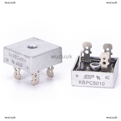 wucuuk 50A 1000V Metal Case SINGLE PHASE DIODE Bridge Rectifier KBPC5010