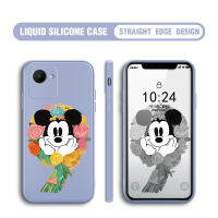 สำหรับ Realme C30S เคสการ์ตูน Micke Mouse เคสโทรศัพท์คลุมทั้งหมดของเหลวทรงสี่เหลี่ยมดั้งเดิมเคสป้องกันทนแรงกระแทกกล้อง