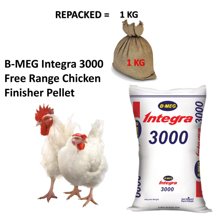 B-MEG Integra 3000 Free Range Chicken Finisher Pellet (1KG) | Lazada PH