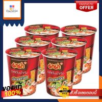 มาม่าคัพ บะหมี่กึ่งสำเร็จรูป รสต้มยำกุ้งเอ็กซ์ตรีม 60 กรัม x 6 ถ้วยMama Cup Instant Noodle Tom Yum Kung x Treme 60 g x 6