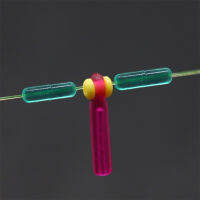 100pcs Double Core Float Seat Silicone Double Power Fluorescent Green Tight Comitive Line Set Fishing Gear 10111213mm