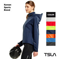 [TSLA] Womens Cycling Windbreaker Jacket, Waterproof Running Workout Rain Jackets, Packable Reflective Hiking Hoodie I Women Hoodie I Rain Jacket I Cycling I Running I Workout I Sports  (TM-FET20)