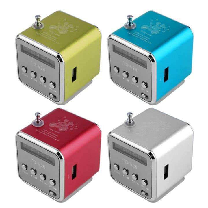 Mini Radio Receiver TDV26 Digital Portable Speakers LCD Stereo