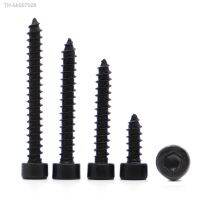 ✺❁♀  10-50pcs M2 M2.6 M3 M3.5 M4 M5 M6 8.8 Carbon Steel With Black Hexagon Socket Cap Head self tapping screw Model Screws