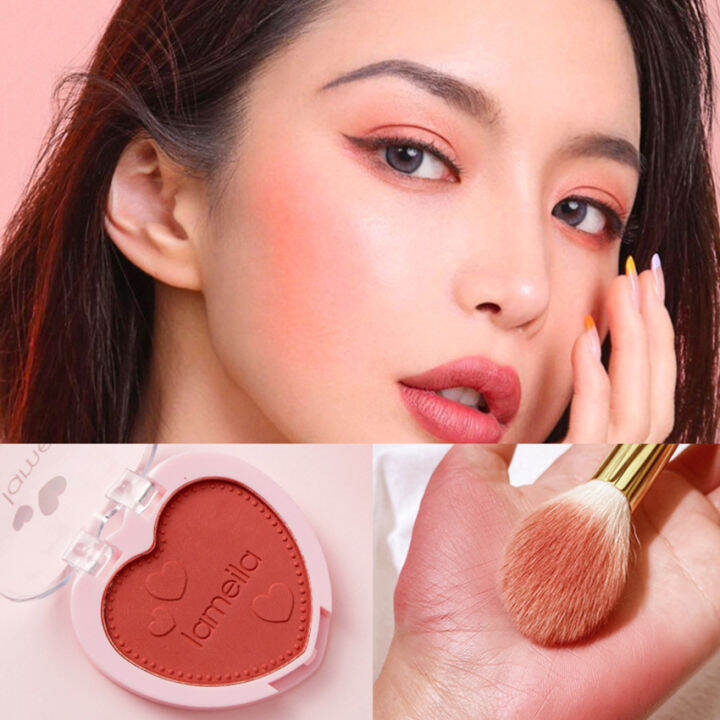 2023 Blush Makeup Palette Mineral Powder Red Rouge Lasting Natural
