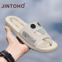 Jintoho รองเท้าแตะ กันลื่น ระบายน้ํา ลายหน้ายิ้ม เหมาะกับเดินชายหาด ห้องน้ํา แฟชั่นฤดูร้อน 2023 V725