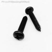 5/50pcs M3.5 M3.9 M4.2 M5 M5.5 M6.3 Black 304 Stainless Steel Cross Phillips Pan Round Head Self Tapping Wood Screw High Quality