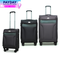 HQ LUGGAGE กระเป๋าเดินทาง ผ้าไนล่อน 4ล้อคู่ 360 ํล็อค TSA รุ่น 8861-99B