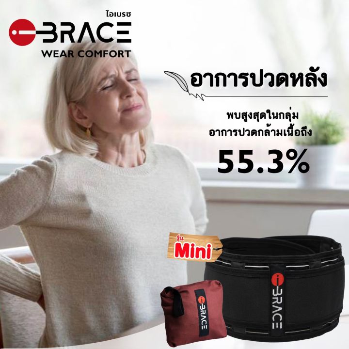 back-support-soft-mini-back-support-premium-back-brace-and-elastic-support-belt-and-breathable-mesh-panels-black-เข็มขัดพยุงหลัง-เข็มขัดยกของหนัก-คาดบ่า-คาดเอว-ปวดหลัง-หลังค่อม