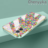 เคส Chenyyyka สำหรับ Vivo Y76s Y76 Y74s 5G เคสการ์ตูนหมีหลากสีกรอบซิลิโคนเคสมือถือดูหรูหราใหม่เคสกันกระแทกฝาครอบหลังป้องกันเลนส์กล้อง