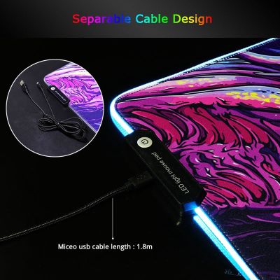 RGB Your Name Mouse Pad Anime Kawaii Gaming Accessories Carpet PC Gamer Completo Computer LED Keyboard Desk Mat CS GO Mousepad