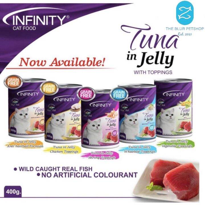 Adult Kitten Infinity Tuna in Jelly 400g Cat Food Cat Wet Food Cat