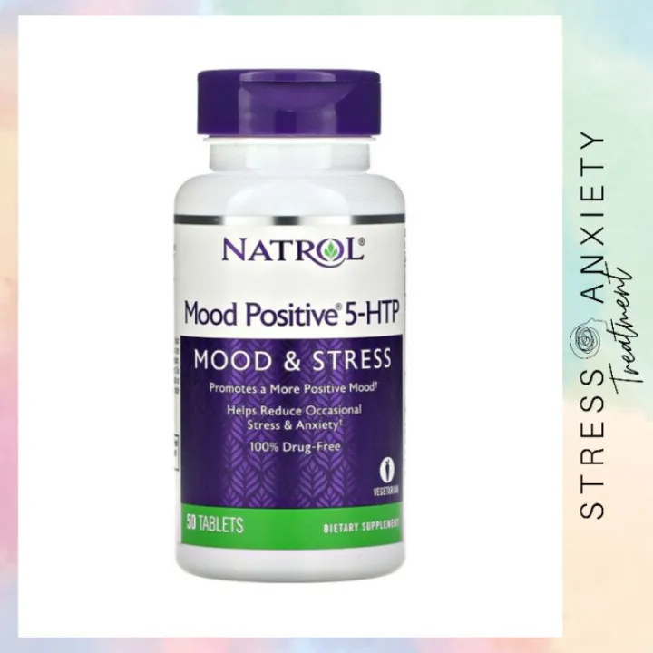 Natrol, Mood Positive 5HTP, 50 Tablets STRESS & ANXIETY TREATMENT Lazada PH