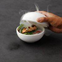 Irregular tableware white ceramic bowl special-shaped plate three-dimensional spherical small cup bowl with lid rice bowl