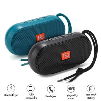 Mini TG179 Wireless Portable Speaker Bluetooth-compatible Subwoofer USB/TF/FM Radio 1200mAh Outdoor Speakers For Smartphone Wireless and Bluetooth Spe