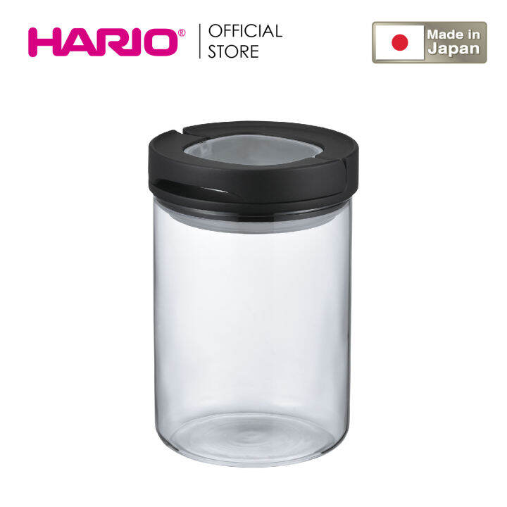 Hario Silicone Lid Tightly Integrated With Coffee Pot, 700ml, Transparent Black