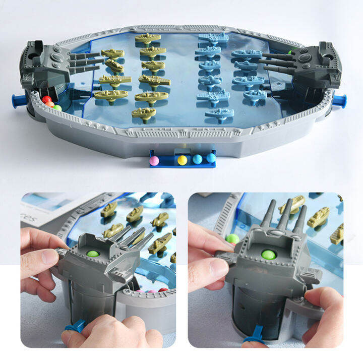 Norton Navy Battleship Boat Shooting Toy Board Game with 2 Removable ...