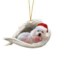 Navidad Angel Dog Christmas Ornaments Xmas Tree Christmas Decorations Creative Pendant Accessories New Year Party 2023