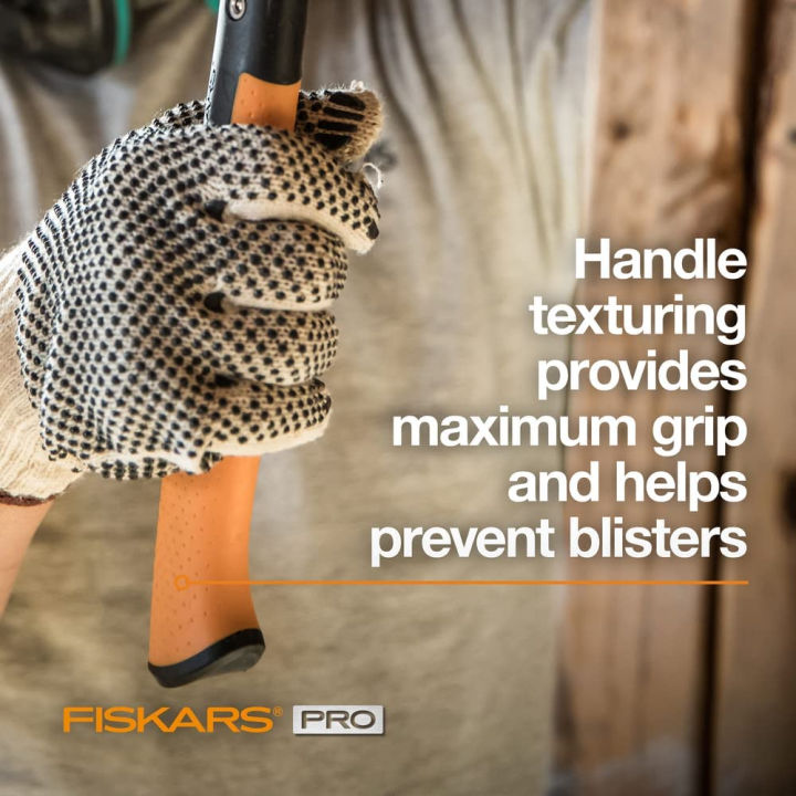fiskars-750230-1001-isocore-20-oz-general-use-hammer-carpenter-tools-softgrip-magnetic-nail-starter-groove-15-5-inch-black-orange