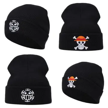 Demon Slayer Character Embroidered Plain Black Cuffed Knitted Winter Beanie  Hat : Target