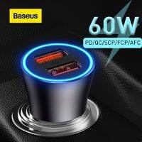 LongShengShenShangMao Baseus 60W เครื่องชาร์จ USB QC4.0ชาร์จเร็ว QC3.0 Type C ตัวชาร์จไฟสำหรับ iPhone อัตโนมัติ13