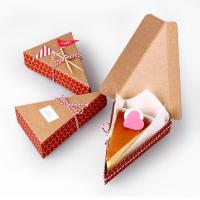 8.5x13.5x3.3cm 10 Pcs red geometry Kraft Paper Box Candy Gift Christmas Party fruit pie pizza cheese cake Gift Packing Boxes