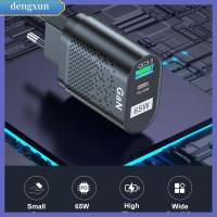 DENGXUN อะแดปเตอร์ PD Type C ชาร์จ QC3.0ที่ชาร์จเร็ว65W GaN