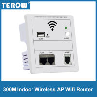 300M Indoor Wireless AP Wifi Router 86 Panel 220V in Wall POE Power 802.3af Wi-Fi Access Point AP Repeater POE Wall Router