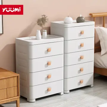 New!! big White 4 drawer plastic dresser storage clothes organizer for  bedroom