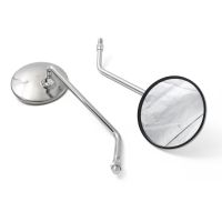 Positive Thread 10Mm Vintage Motorcycle Universal Round Stainless Steel Rearview Mirrors For GN125 CG