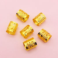 Like CW】100PcsLot GoldenSilver adjustable micro hair dread ids dreadlock Beads cuffs clips rings for hair accessories