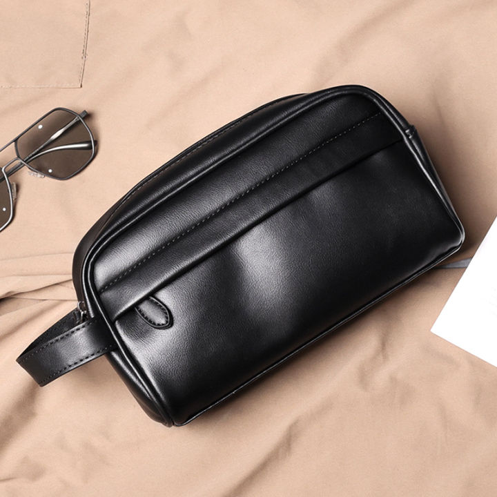 ce-กระเป๋าถือฉบับภาษาเกาหลีผู้ชายลำลองธุรกิจสีทึบใหม่-กระเป๋าถือกระเป๋ามือถือไฟล์กระเป๋าถืออินเทรนด์