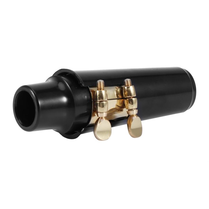 alto-sax-saxophone-mouthpiece-plastic-with-cap-metal-buckle-reed-mouthpiece-patches-pads-cushions