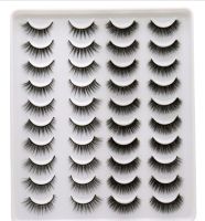 New 20 pairs natural Thick false eyelashes long makeup 6d mink eyelashes eyelash extension mink eyelashes for beauty