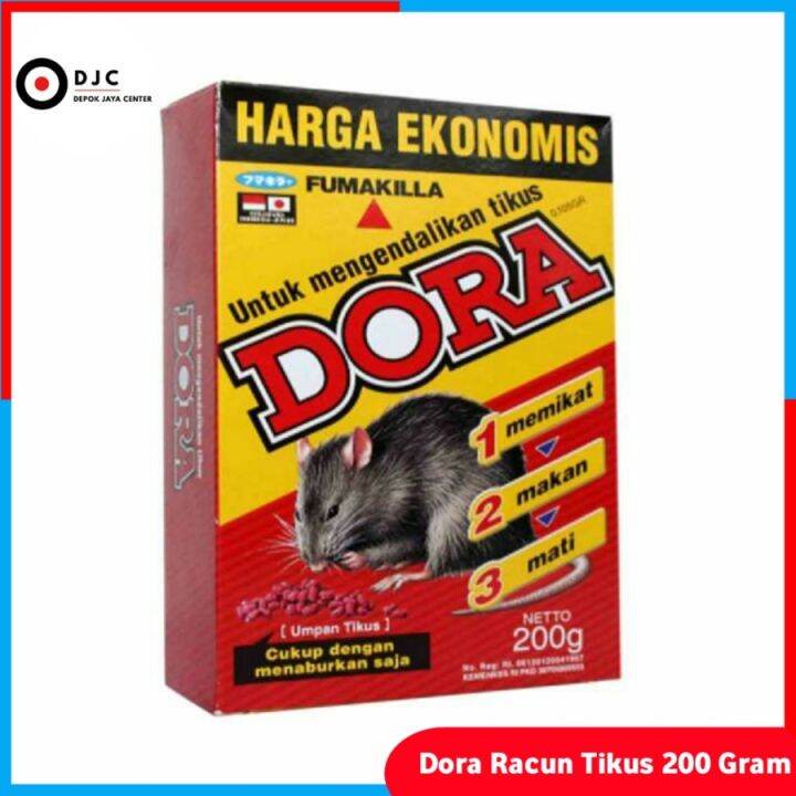 Racun Tikus Super Ampuh Merk Dora 200 Gram Lazada Indonesia