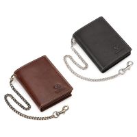 M6CC Vintage Wallet Blocking Wallets with Anti Theft Chain for AirTags  Credit Card Holder Business Gifts for Men